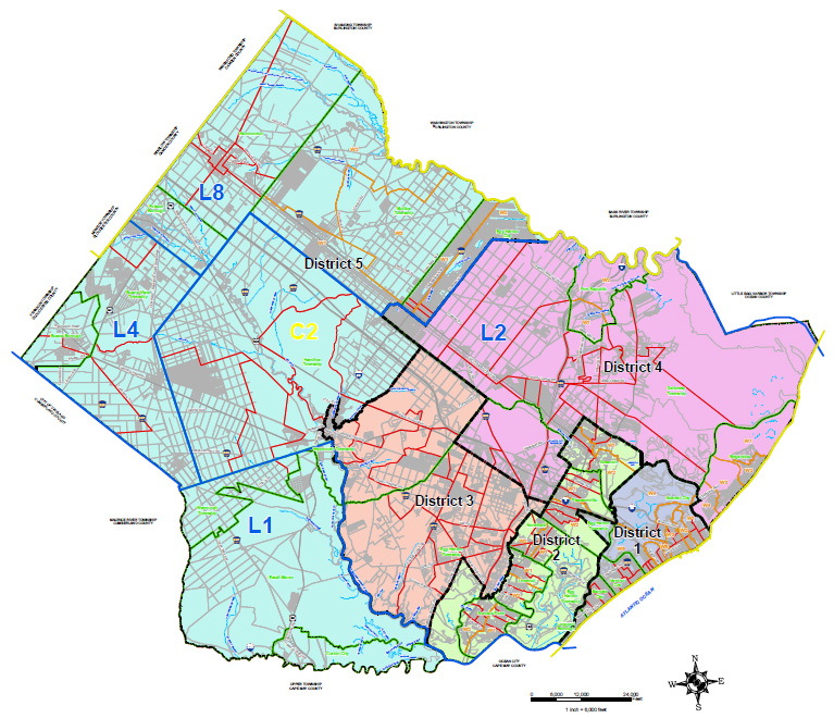 District Map 2013 - List description below.