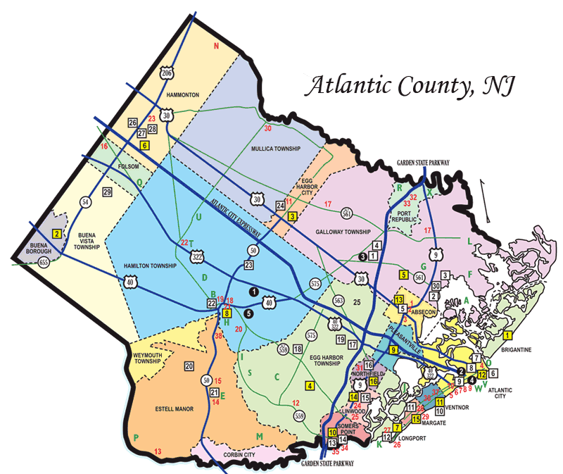 map of atlantic county nj Map And Locations Of Open Space Recreation Areas And Historic map of atlantic county nj