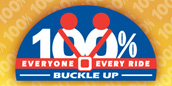 Buckle Up Everyone, Every Ride Logo