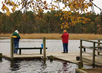Fishing on the Great Egg Harbor River in Estell Manor Park.